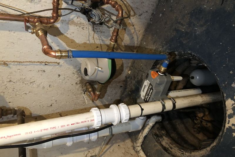 Pompe de relevage nouvellement installée